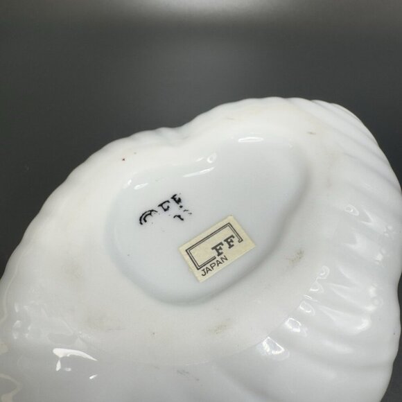 Fitz & Floyd White Seashell Bowl Turbinate Starfish 1983 Japan Fine Porcelain - Picture 13 of 14